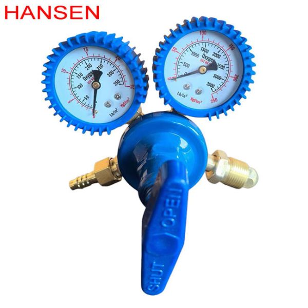 OEM Customized Oxygen Pressure Regulator for Welding, Dual Gauge Oxygen Gas Reducing Valve, Industrial Oxygen Cylinder Regulator,Oxygen Control Valve