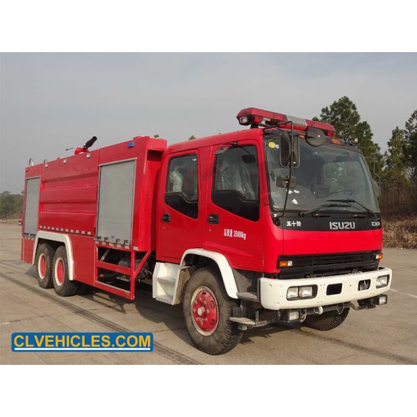 ISUZU FVZ 300hp Fire Rescue Trucks With Monitor Max Load 16000kg