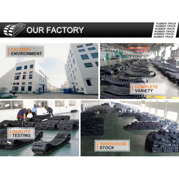 Sturdy Excavator Rubber Track Y260X96X41 for Yanmar B19 Package Gross Weight 120.000kg