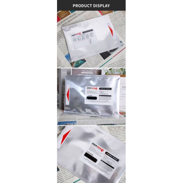Bopp Resealable Aluminum Film Packaging Bag Clothing Zipper Zip Lock Bags Pouches With Logo For Apparel Mask