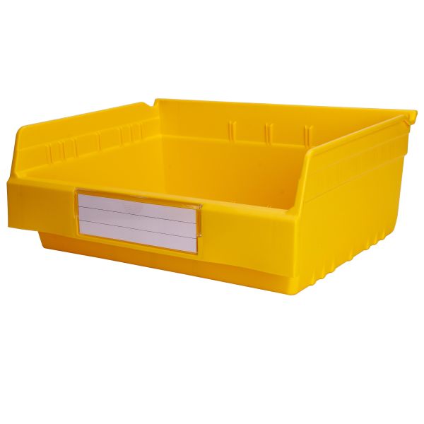 PP Semi-Open Front Shelf Storage Bin with Dividers The Ultimate Warehouse Organizer