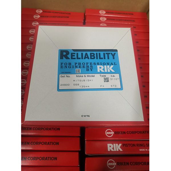 Высокотемпературные поршневые кольца RIK из сплавной стали - 3,0 мм Толщина 24160 NE6 12040-95125 12040-95014 110 мм