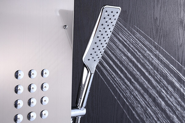 European Style Brushed Nickel Shower Tower ROVATE 1500mm*260mm Compact Size