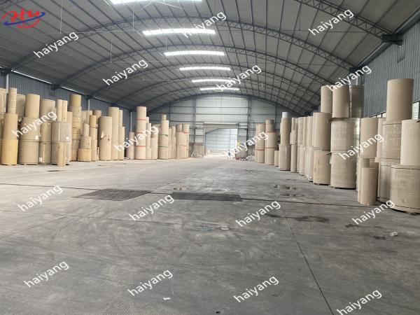 100m/min linha de produção ondulada da caixa de três camadas