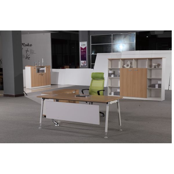 Metal Legs Type Melamine Office Furniture High Environmental Safety Standards