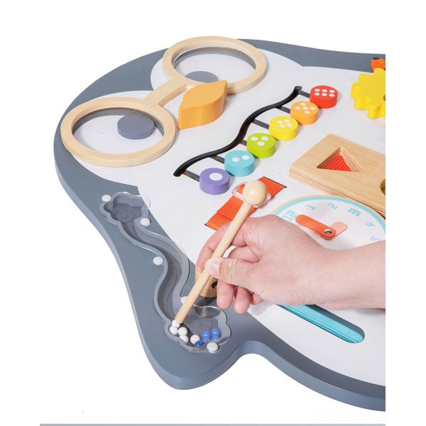 Penguin Busy Board Vertical Double-Sided Painting Puzzle Toy for Kids Learning Function