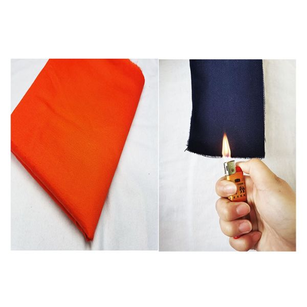 Fire Retardant Grid Anti Static Cotton Fabric For Safe Garments To Workear