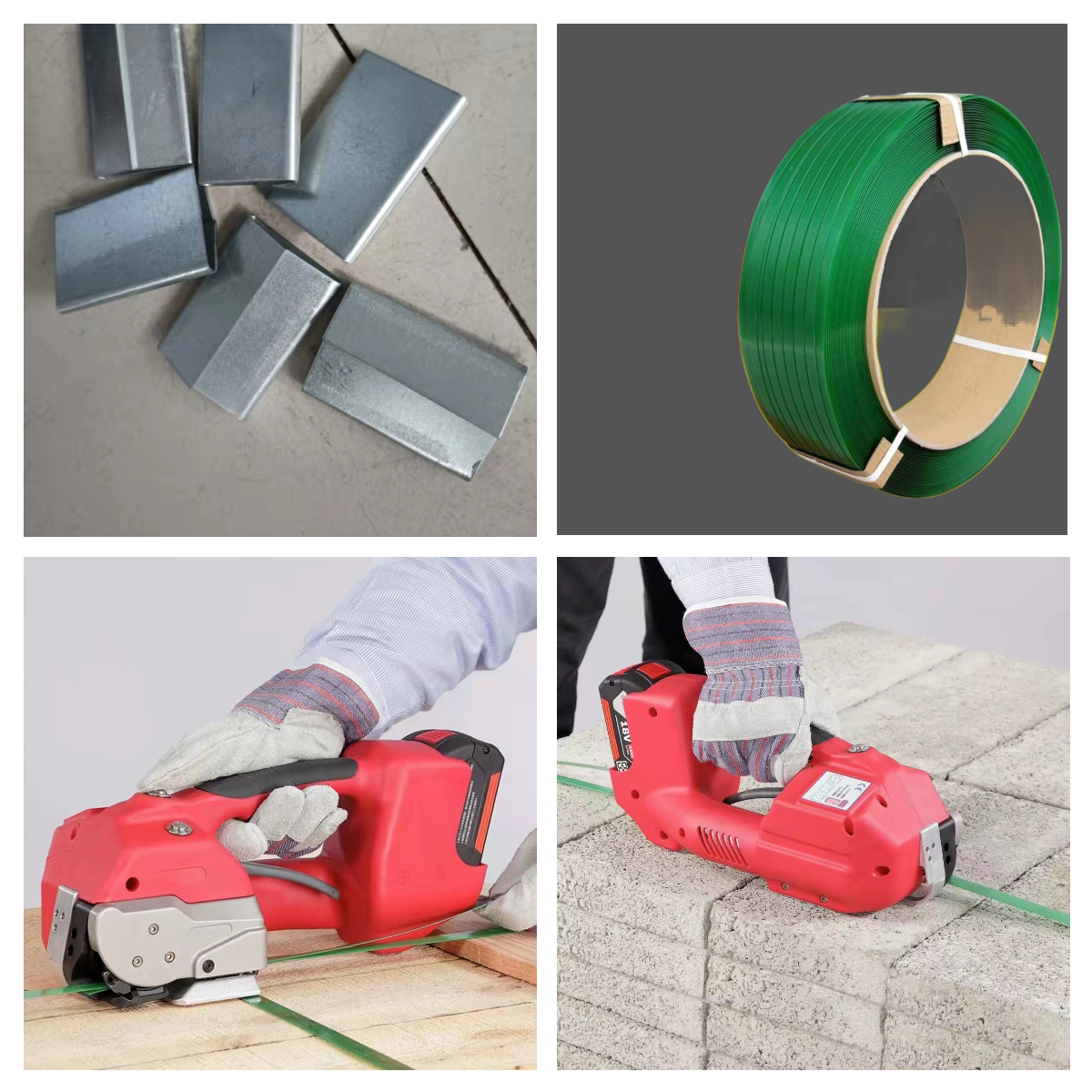 Semi Auto Polypropylene PP Handheld Strapping Machine With Lithium Battery