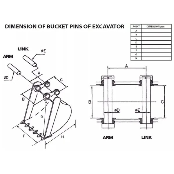 Каменное ведро на заказ Q355B стандартное чистое ведро для экскаватора