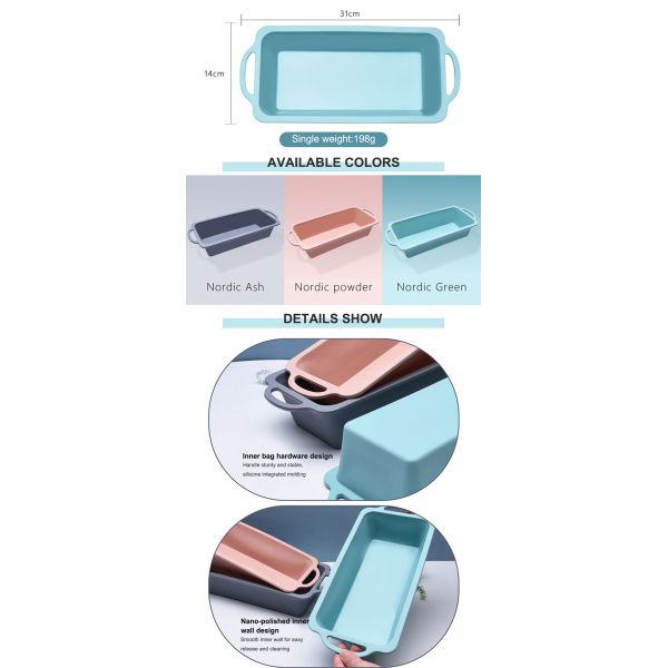 Anti Stain Iron Frame Odorless Silicone Cake Molds
