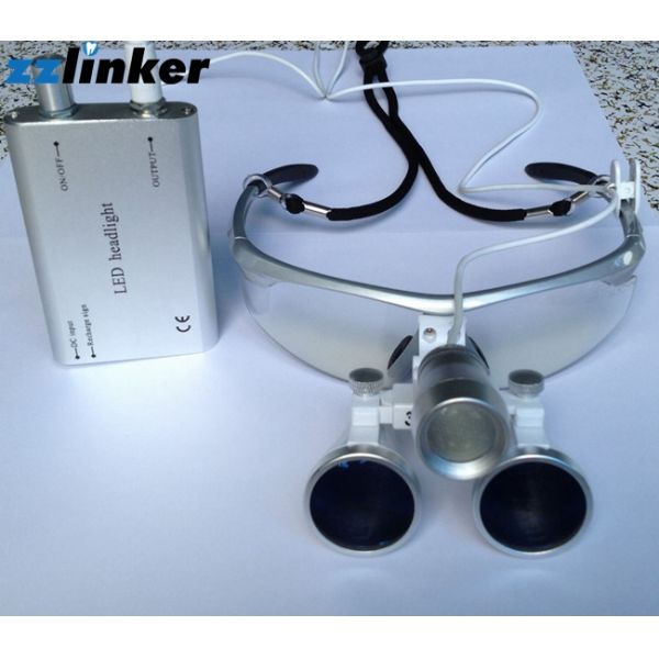 Hygiene Adjustable Dental Loupes 3.5 Dental Headlamp included 0.85kg/pc Metal Package