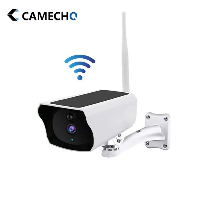 Камера CCTV 4G ночного видения 1.3W солнечная, камера слежения CMOS 4G солнечная приведенная в действие