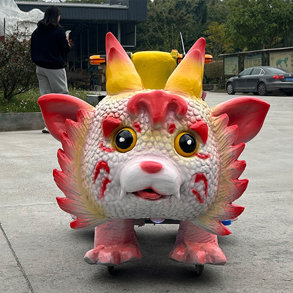 Custom Cute Interactive Play Animatronic Ride On Animal Scooter Coin Operated