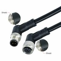 Conector feminino M12 para conexão Ethernet à prova d'água