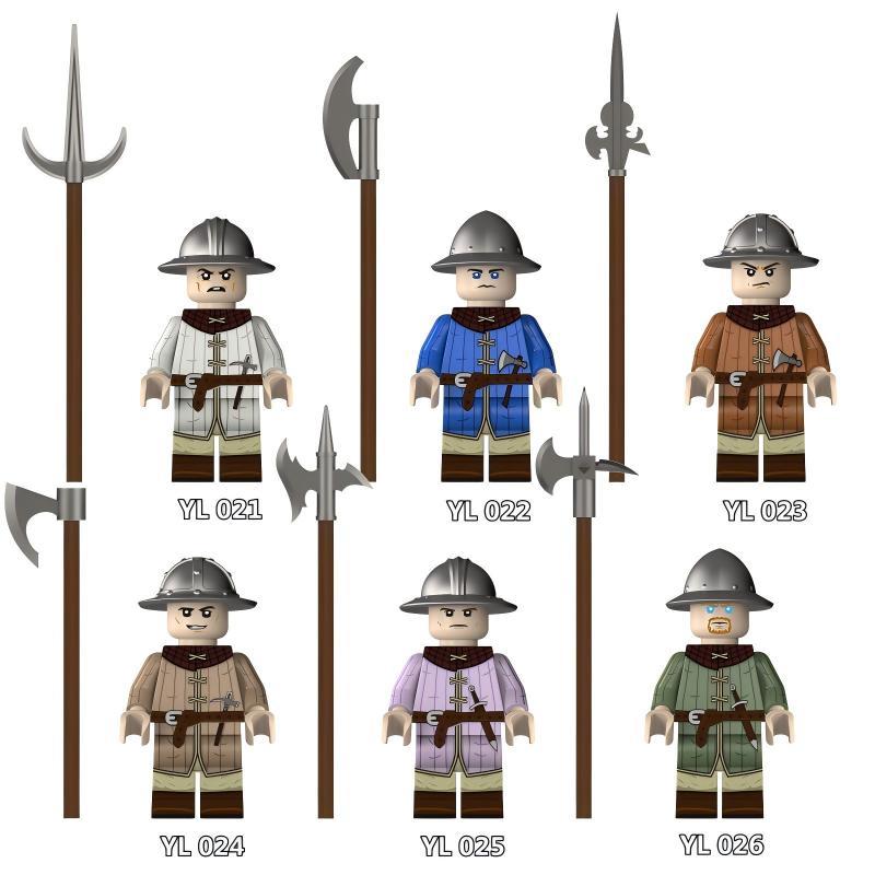 Medieval Cotton Armored Militia Building Blocks Minifigures