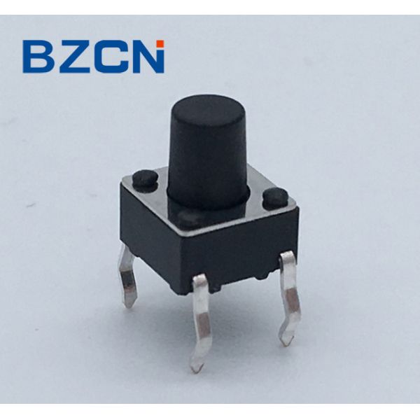 Consumer Electronics Normally Closed Tactile Switch Iron Cover 0.5mA Current Rate