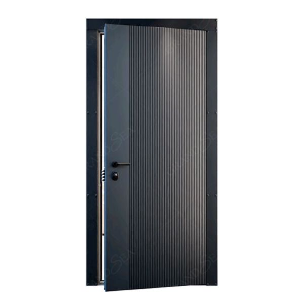 Aluminum Door Stainless Steel   Security Door with Smart Lock with Light  for House