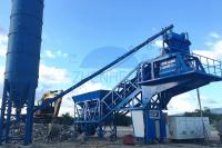 Tipo misturador gêmeo concreto móvel da correia do eixo JS750 da planta de mistura de YHZS35