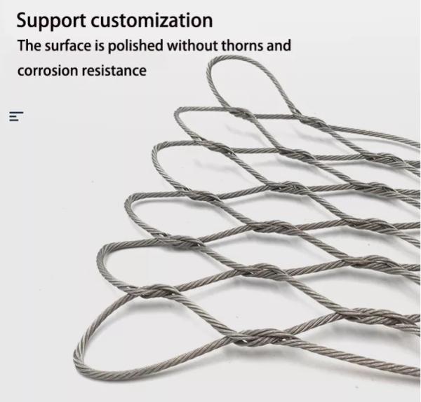 factory direct sale Stainless Steel Wire Rope Mesh screen/net