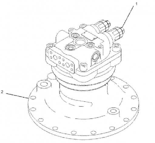 Swing Motor Assy Without Gearbox For Excavator E320D2 Hydraulic Swing Motor 334-9976 1588985