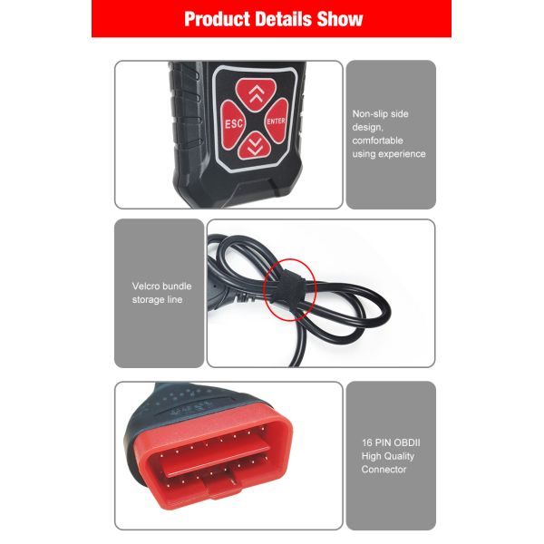 Инструмент KONNWEI KW310 диагностической развертки OBDII автоматический для автомобилей OBDII