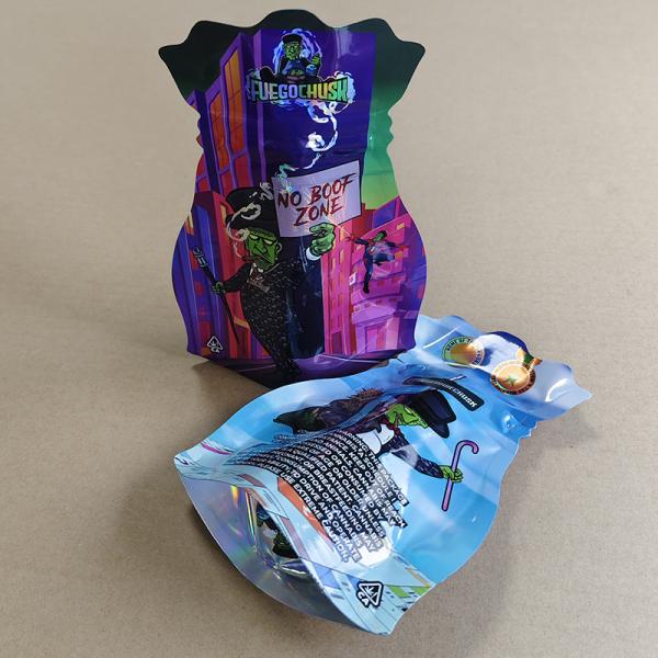 Child Resistant Stand-up Pouches Unique Contour Design Medical-Grade Recyclable Materials.