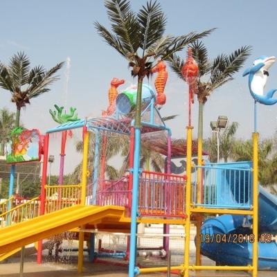 Equipamento de playground de água resistente com pad International Standard