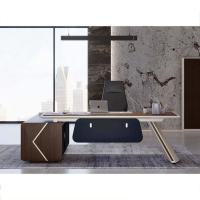 Melamine Officeworks Desk Furniture For CEO Office Room Multipurpose