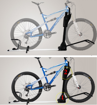 8315 New Design Durable 1-Bike Car Roof Mount Carrier Universal Aluminum Alloy 4x4 Accessory fit for Travel Luggage