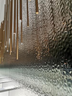 Stainless Steel Water Corrugated Decorative Metal Sheet For Residential Interior Decoration