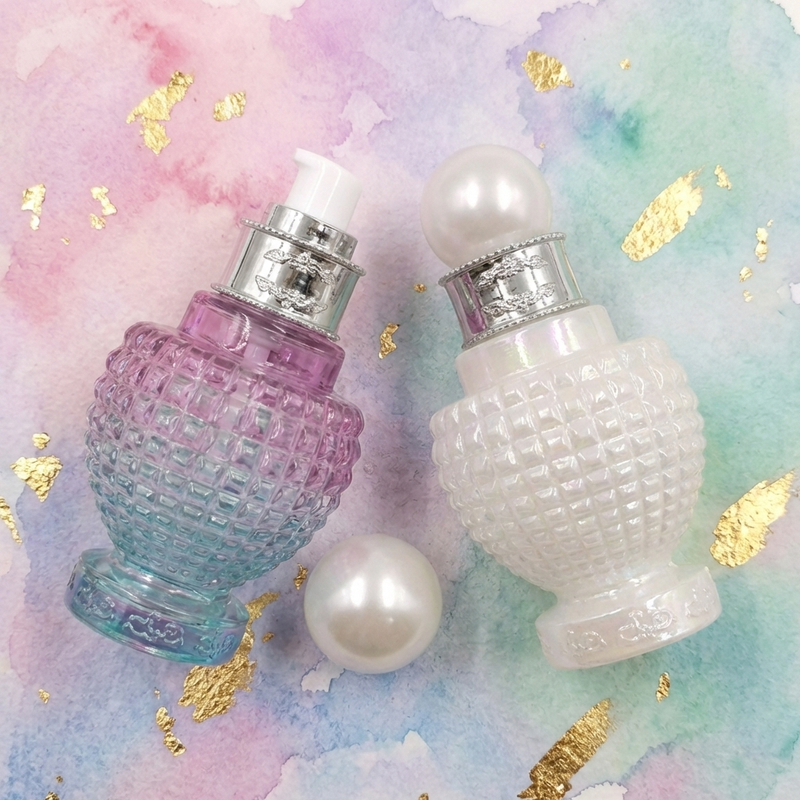 Glass Bottles Empty 60ml Makeup Body Lotion Cosmetic Pump Pineapple Shape
