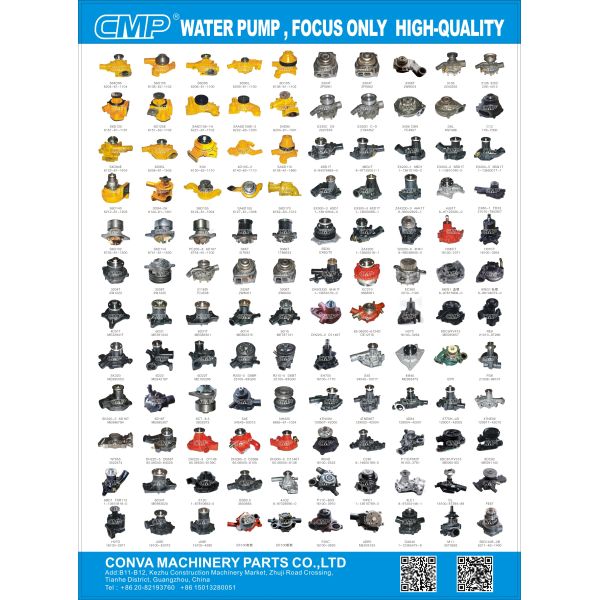 1-13650-133-0 Small Water Pump Motor / Water Pump In Engine Cooling System