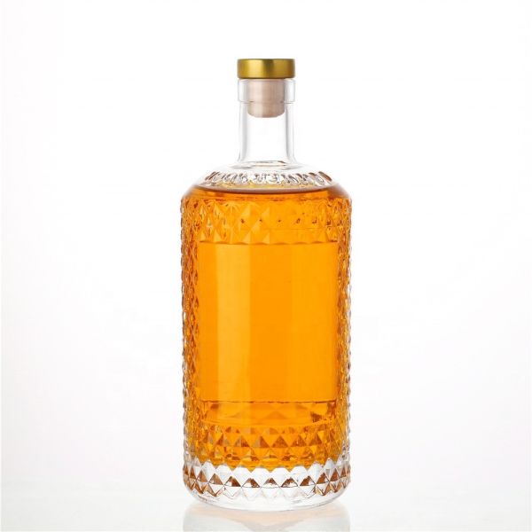 Customized 750ml Glass Bottle for Champagne Gin Vodka Brandy Packaging