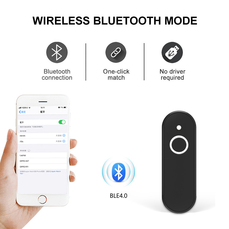 датчик изображения CCD СИД блока развертки 617nm штрихкода 1D портативный Bluetooth с памятью