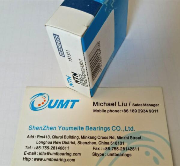 P6 High Precision Deep Groove Ball Bearing NTN 6205LLU 25 * 52 * 15mm For Reduction Gears