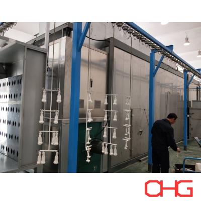 Automatic Glass Lubricant Wet Paint Line With Conveyor System