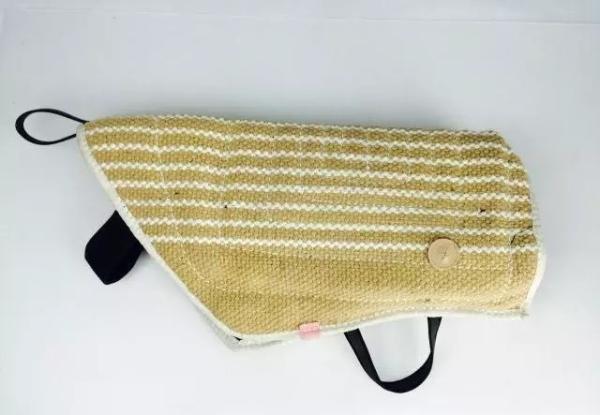 Linen material puppy Lengthening bite sleeve for k9 dog training use