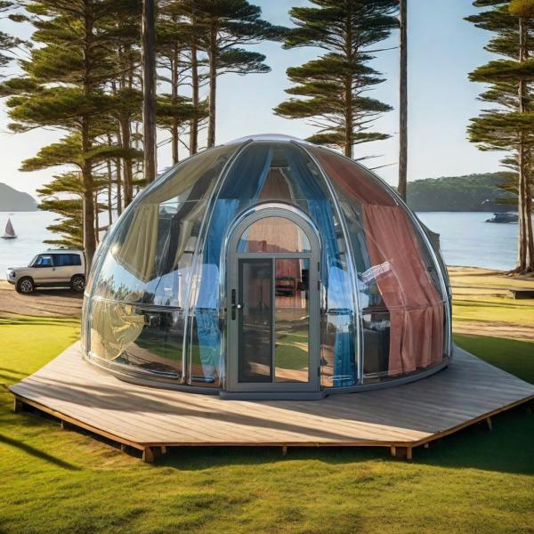 Polycarbonate Waterproof Transparent Glamping Tent Luxury Bubble Dome House Glamping Accessory
