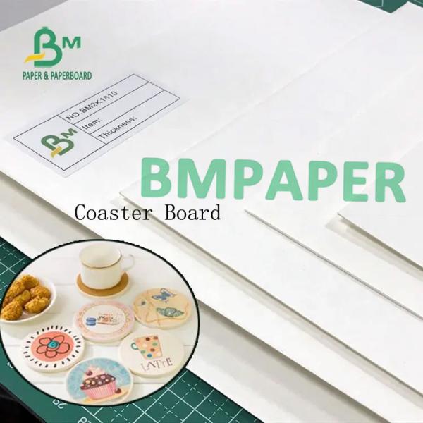 Virgin Wood Pulp Coaster Board 0.7mm 0.8mm 1.0mm 1.2mm 70cm X 100cm 50cm X 100cm Palletized Sheets