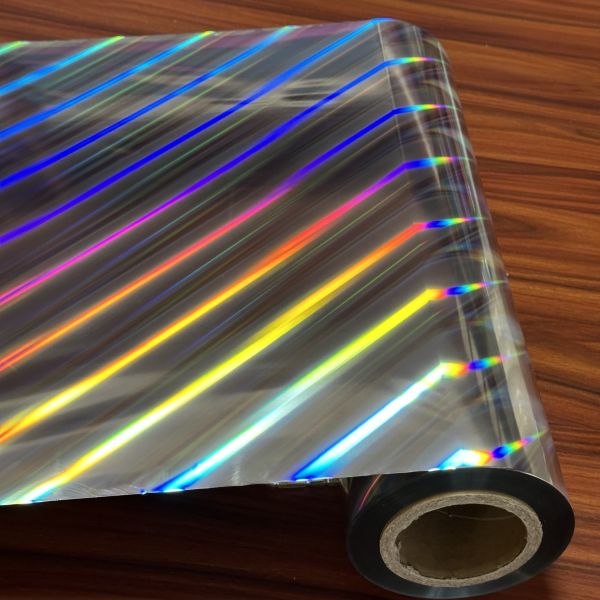 Industrial Holographic Metallized Wet Film for Manufacturing Packaging Applications Durable Customizable Sizable