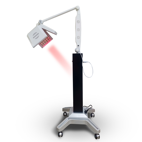 Máquina de crecimiento capilar LLLT de pie con 120 láseres, terapia láser de baja intensidad de 650 nm para la caída del cabello