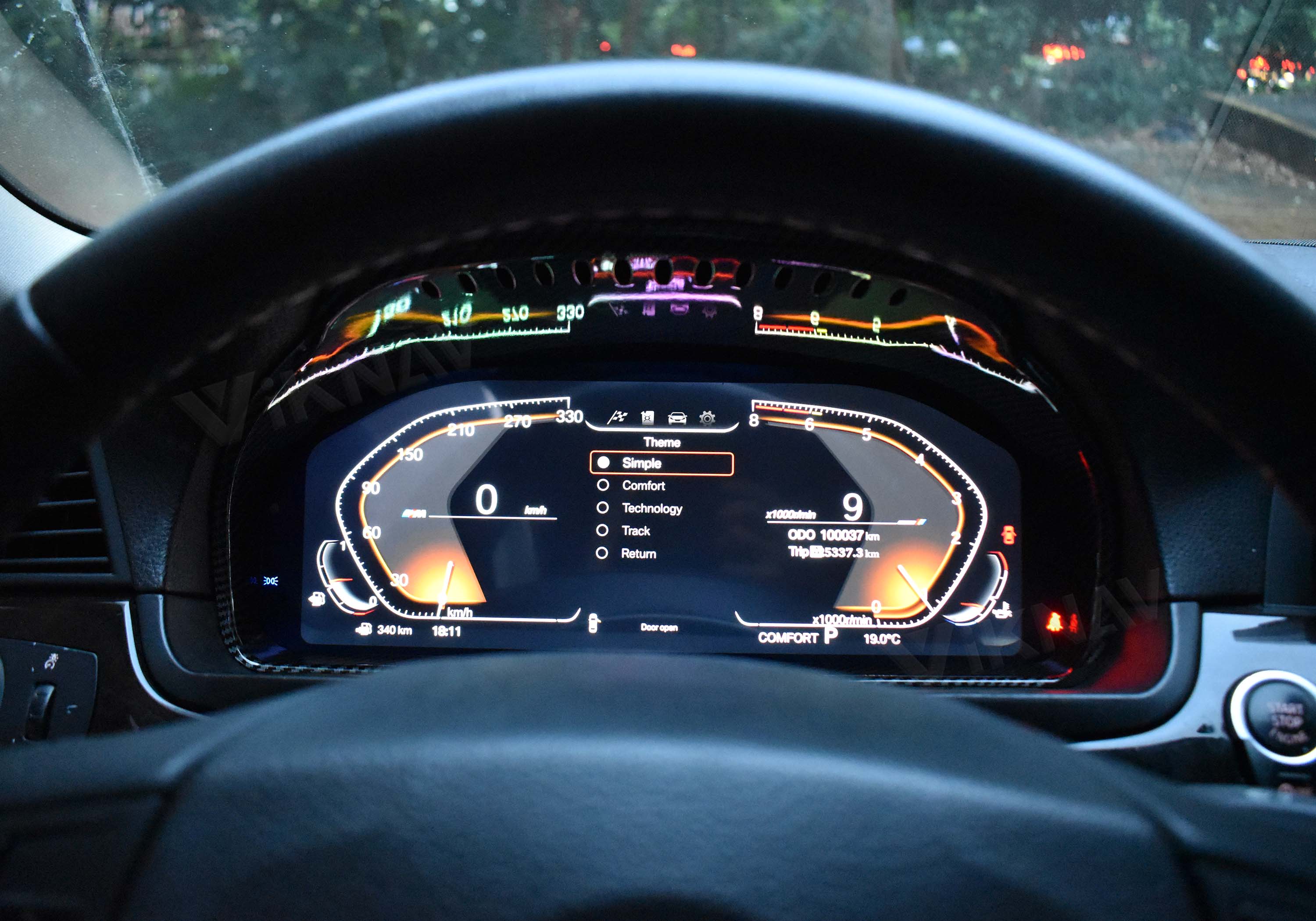 VIKNAV Автомобильный цифровой приборный кластер для BMW 5-7Series GT F01-F04F10-F13 X3-X6 2010-2017