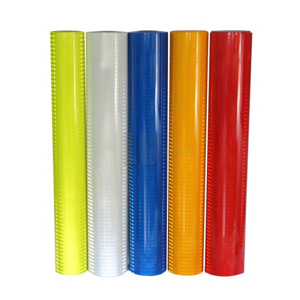 PC Material Adhesive Prismatic Reflective Sheeting Vinyl For Road Sign Engineering Grade