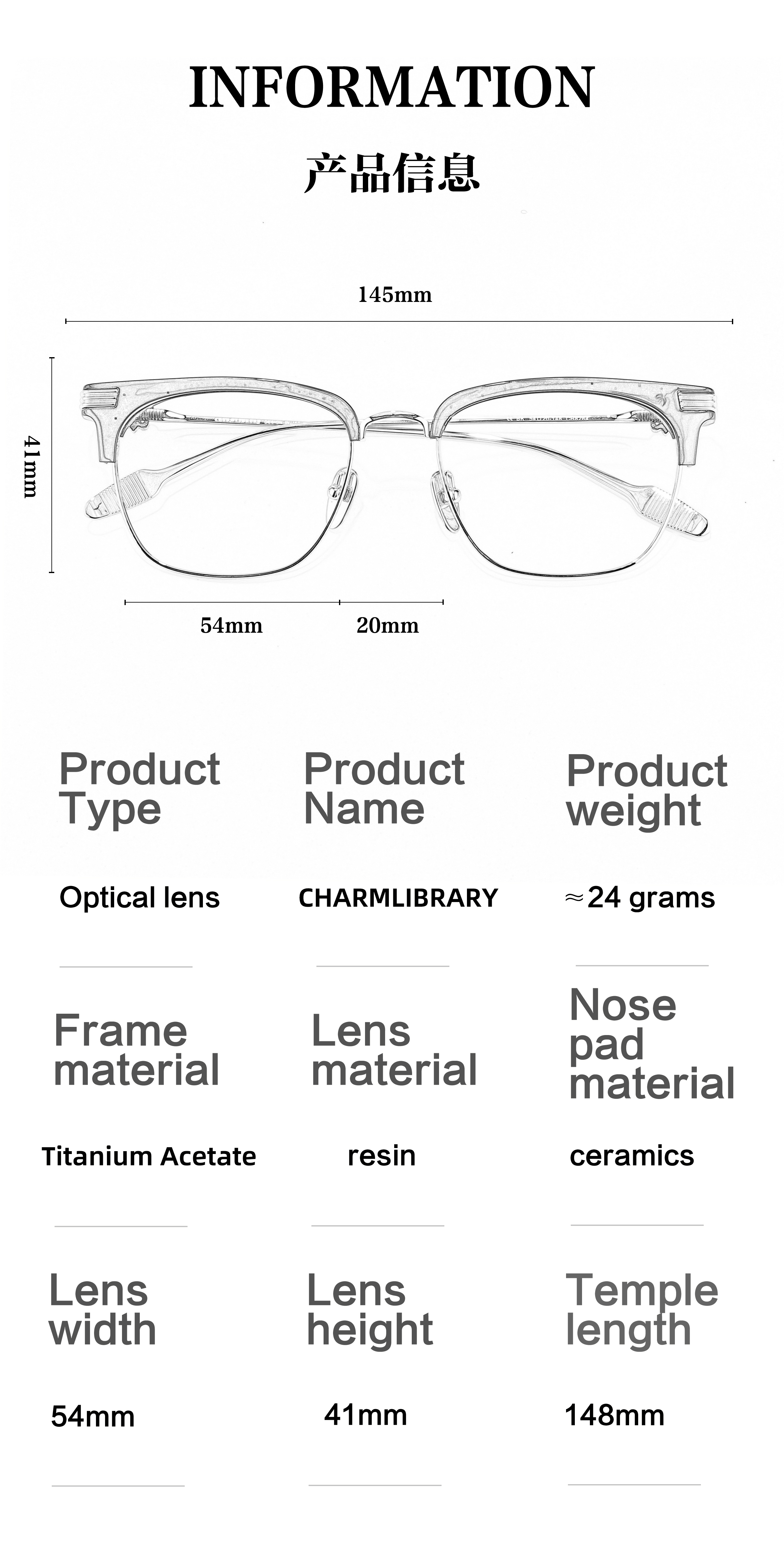 Cool Classic Punk Unisex Black Gold Optical Presbyopia Multifocal Luxury Brand Men's Prescription Eye Glasses Fashion for Women