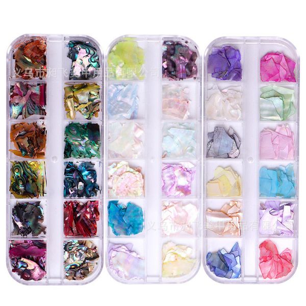 Charm Nail DIY Accessories Multi Shape 3D Crystal Shell Stone For Nail Design