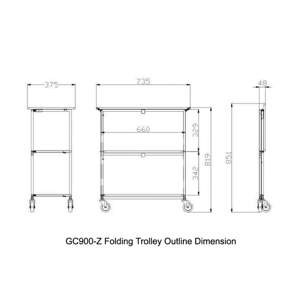 La carretilla/los aviones de aviones del mismo tamaño de la bebida del atlas mantiene la bebida del carro/del aeroplano y la carretilla de la comida/el carro GC900-Z