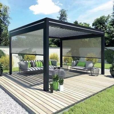 3x3m 3x4m estalam acima grelhas europeias do estilo do lazer exterior de alumínio do jardim do caramanchão com lados