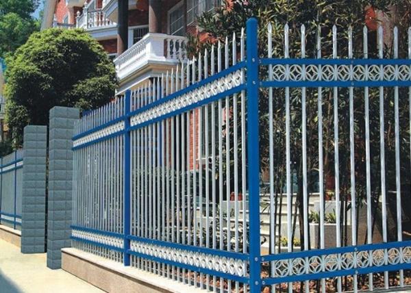 Various Size Decorative Ornamental Steel Fence For Residential , Weather Proof