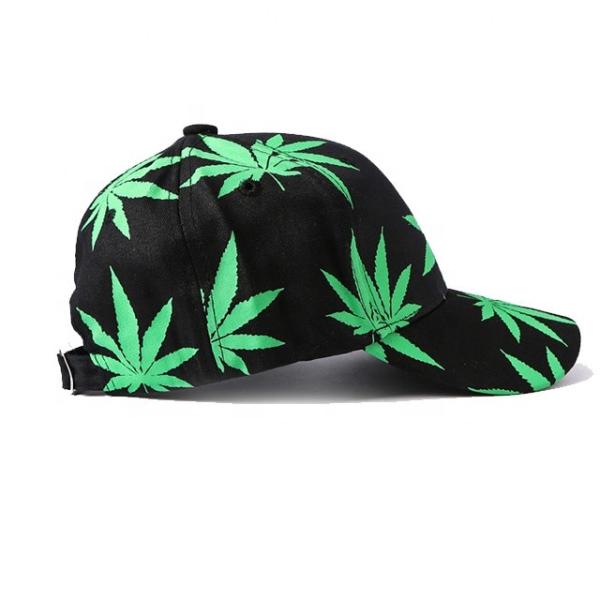 2019 Green Leaf Mens Baseball Hats , Wild Sunshade Printing Casual Baseball Caps