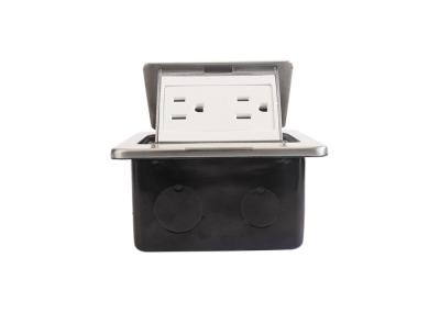 Stainless Steel Floor Duplex Receptacle15A 125VAC 60Hz UL / CUL Approval